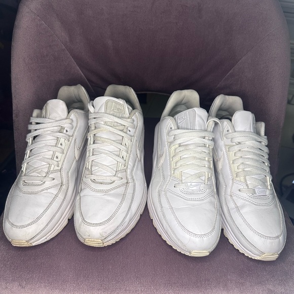 (2 Pair) Nike Air Max LTD 3 Triple White Sneakers - Picture 5 of 16
